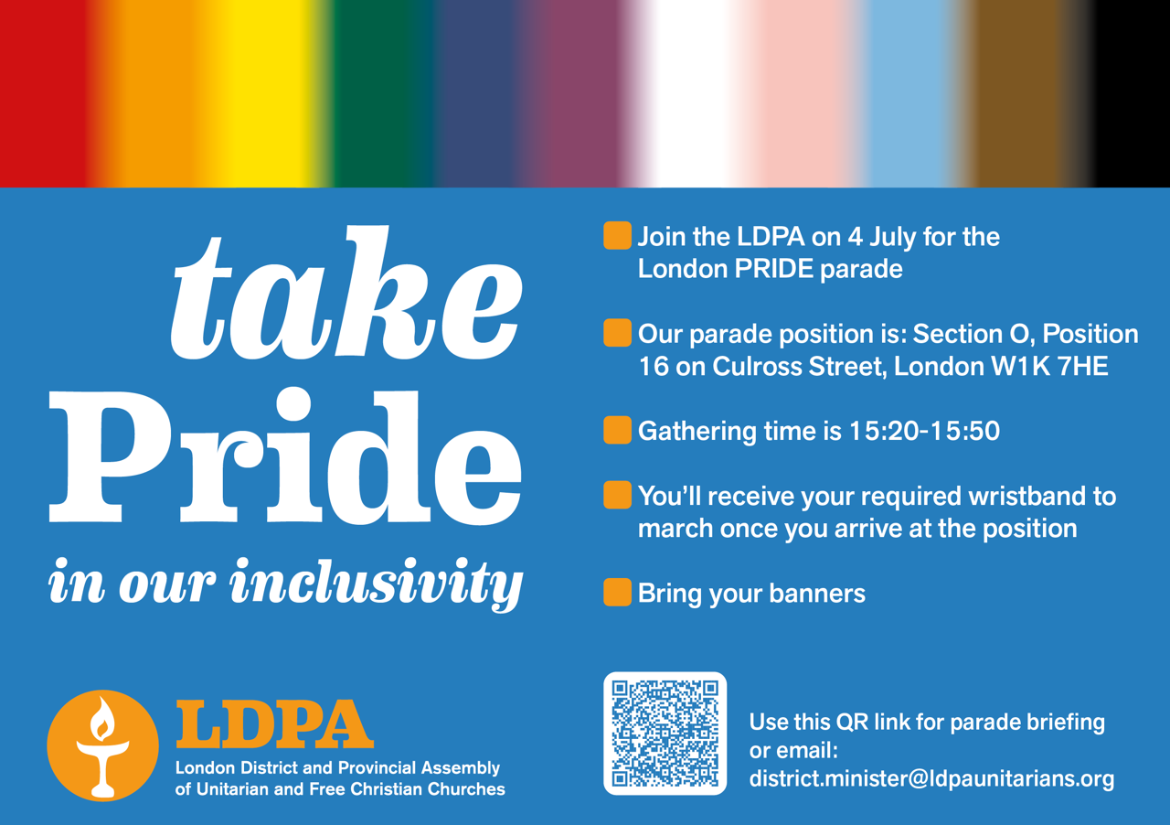 Unitarians join London PRIDE