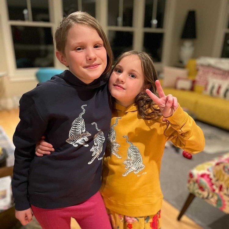 As seen in Vermont - the fabulous Adella &amp; Vera rocking our tiger hoodies - We&rsquo;re missing you gorgeous girlies in Connaught Village 💛💛💛