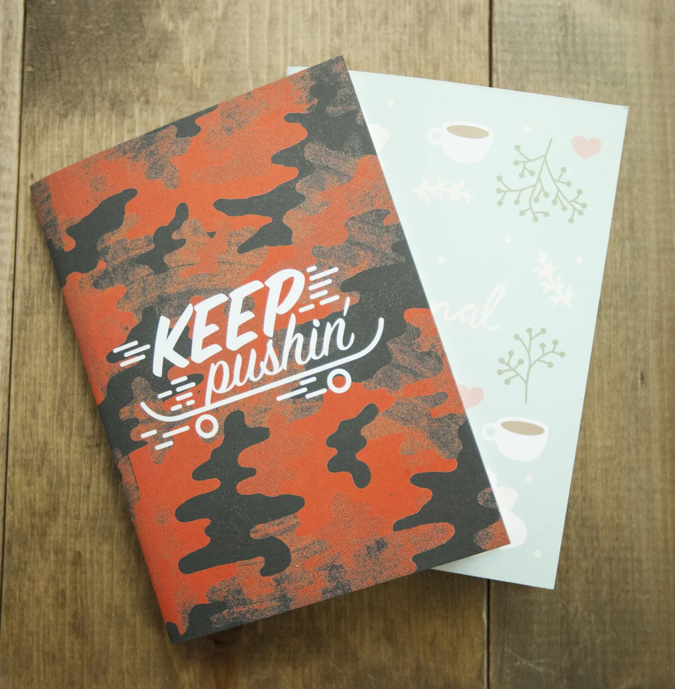 The Keep Pushin' and Floral Journals