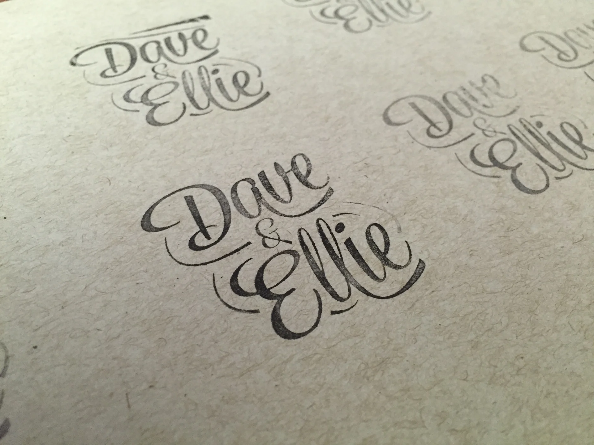 Testing out the logo stamps.