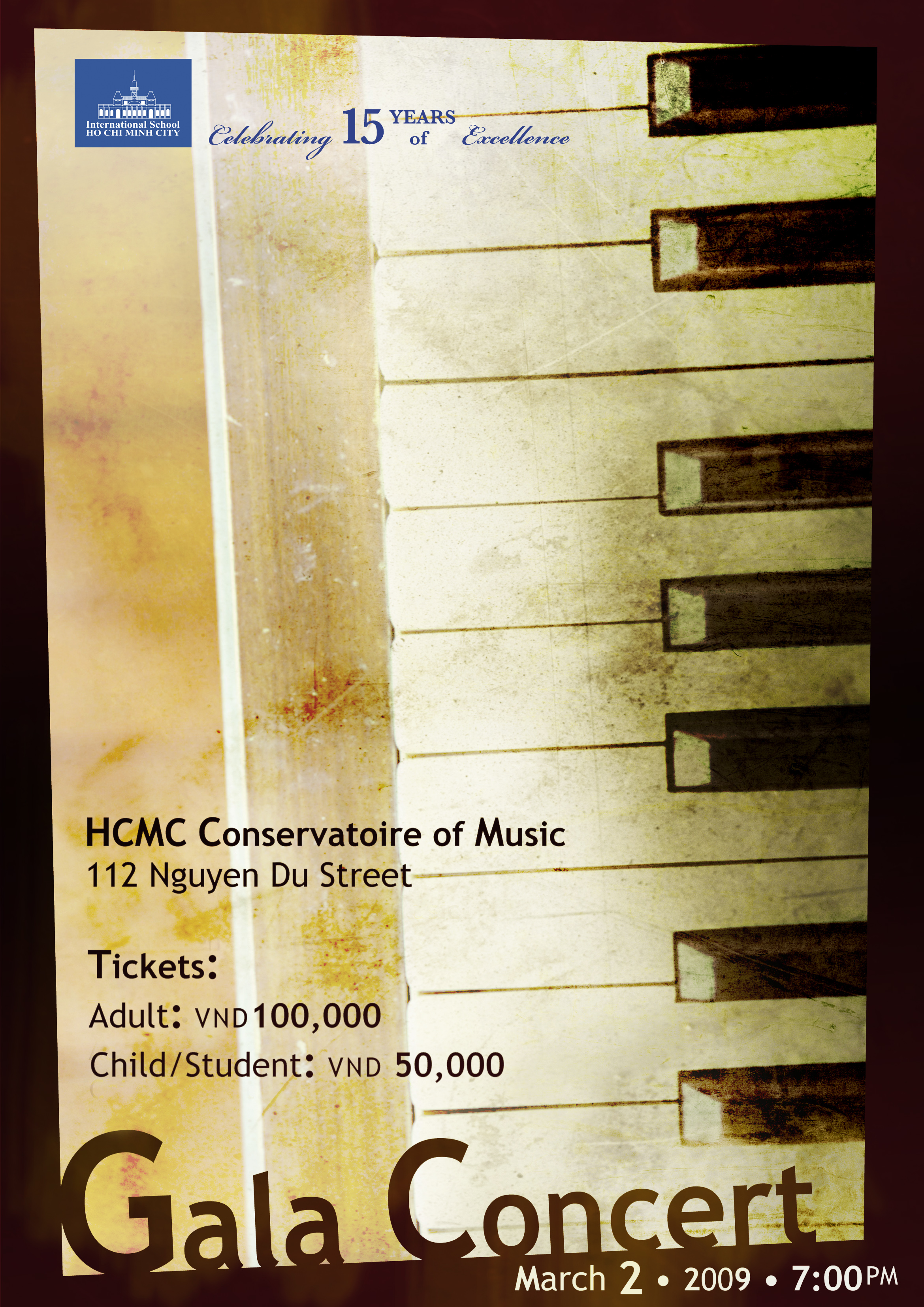 Concert poster for International School of Ho Chi Minh City