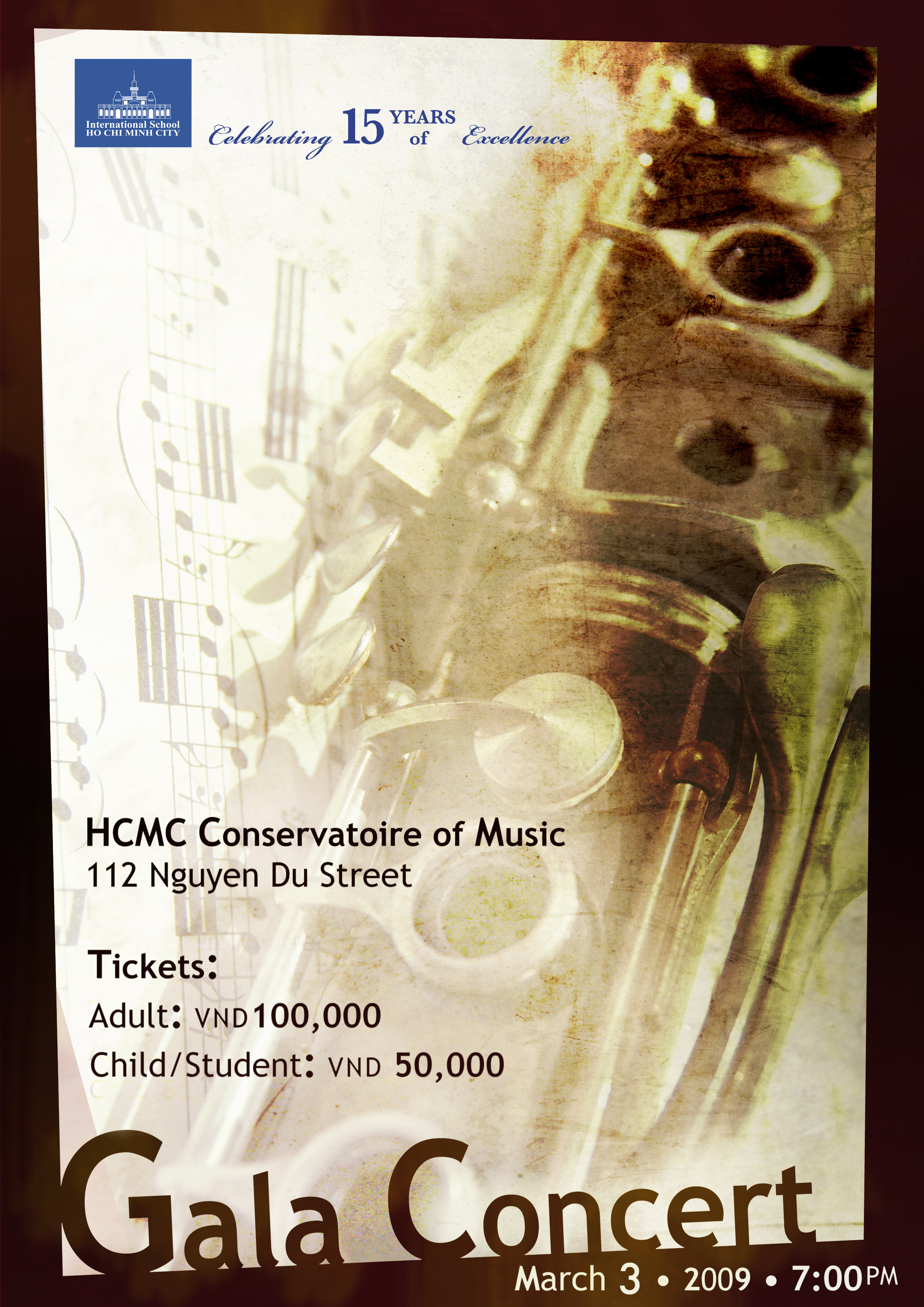 Concert poster for International School of Ho Chi Minh City