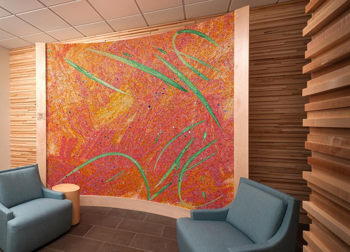 c suite corporate lobby art mosaic, tempur sealy international lexington