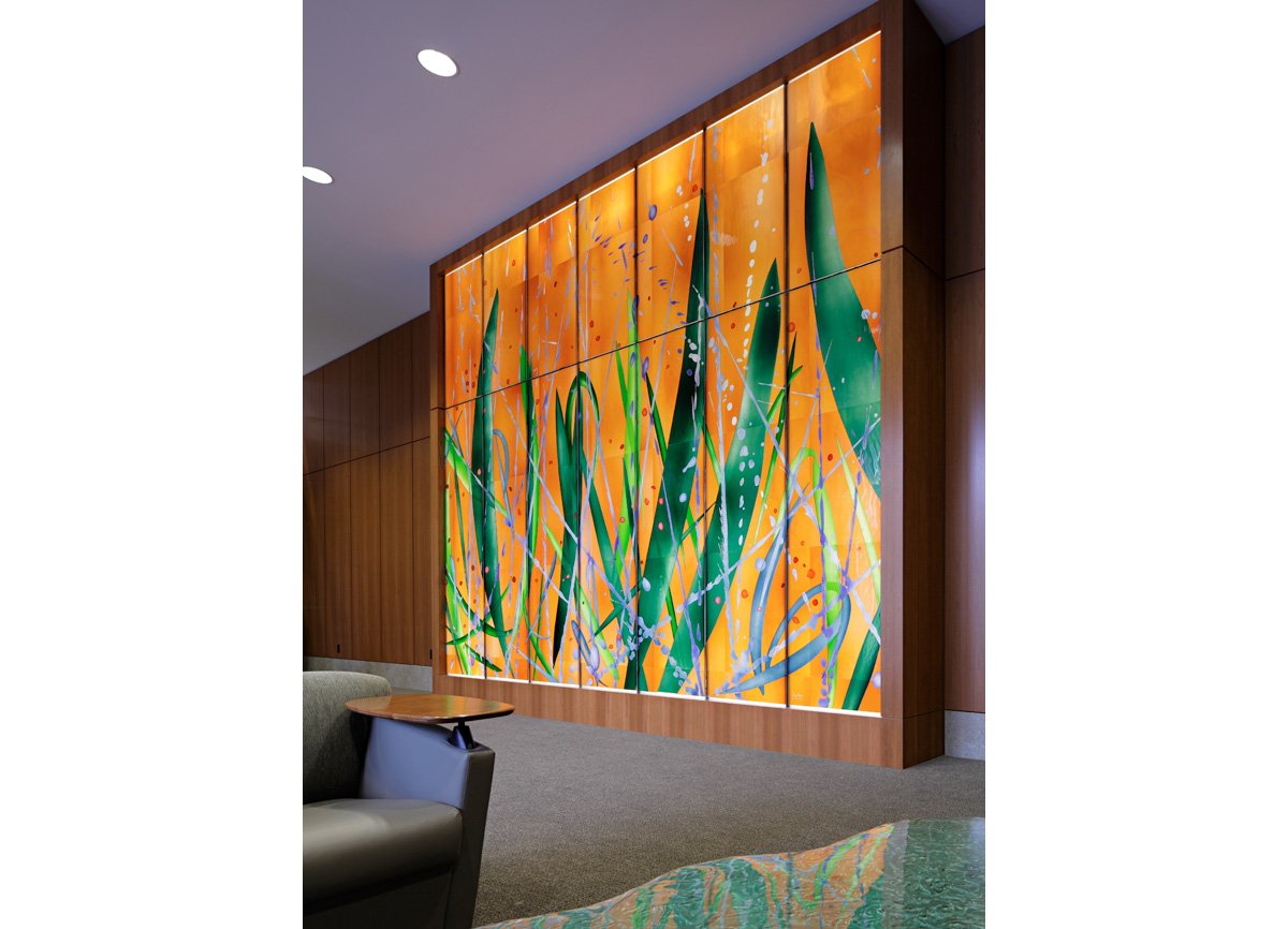 organic motif corporate lobby art