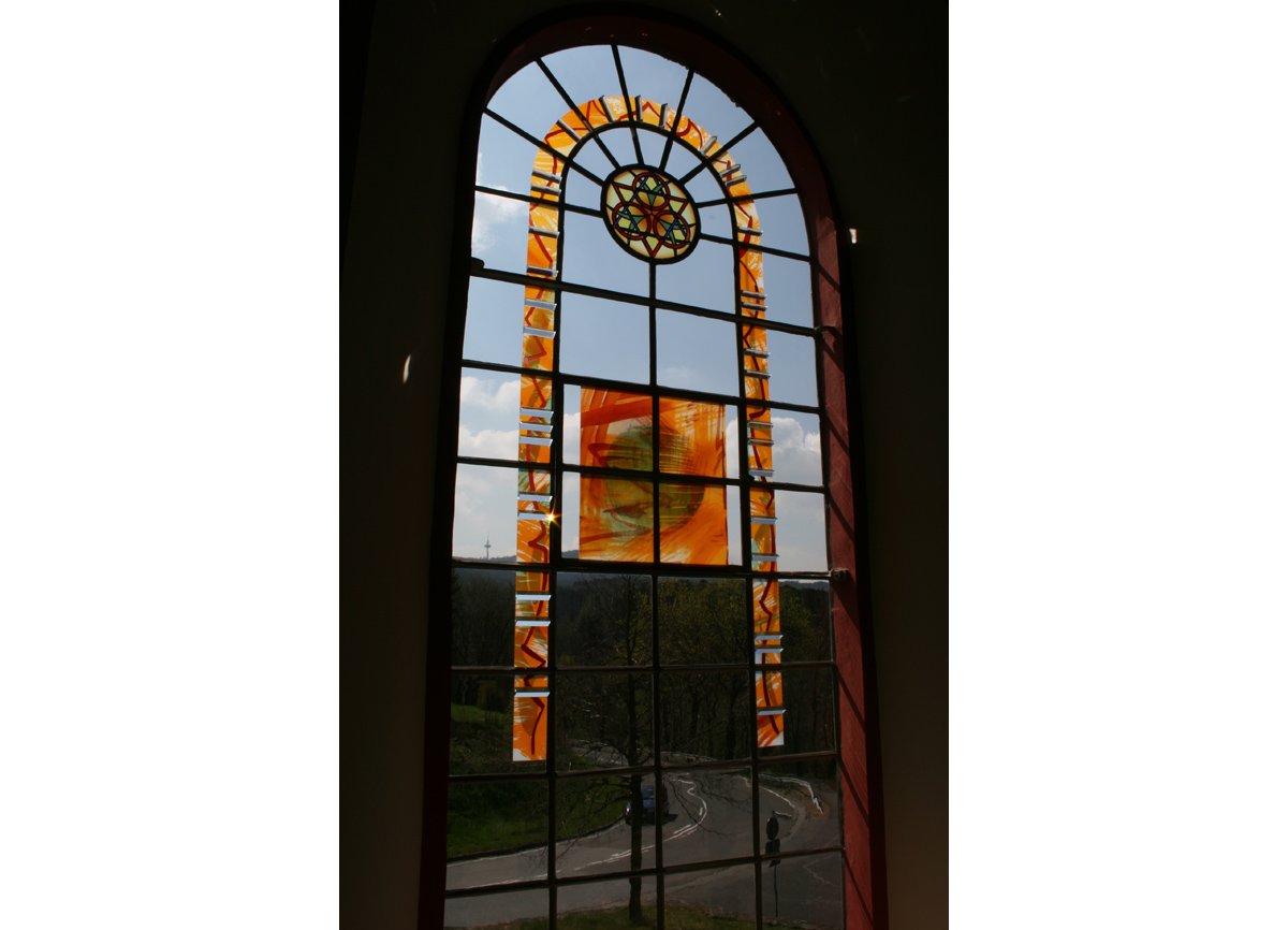   art glass for sankt peter auf dem berg bleidenstadt