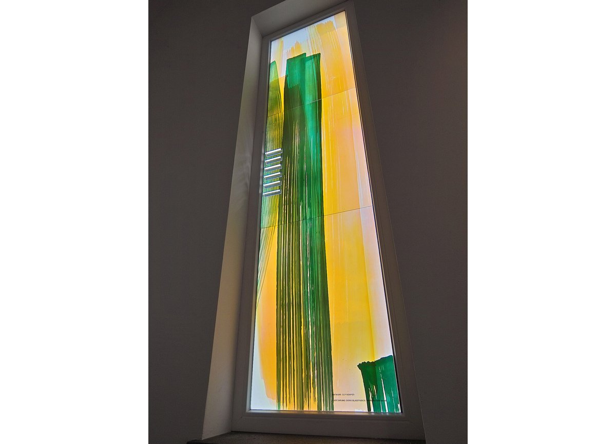 art glass painting engenhahn trauerhalle germany