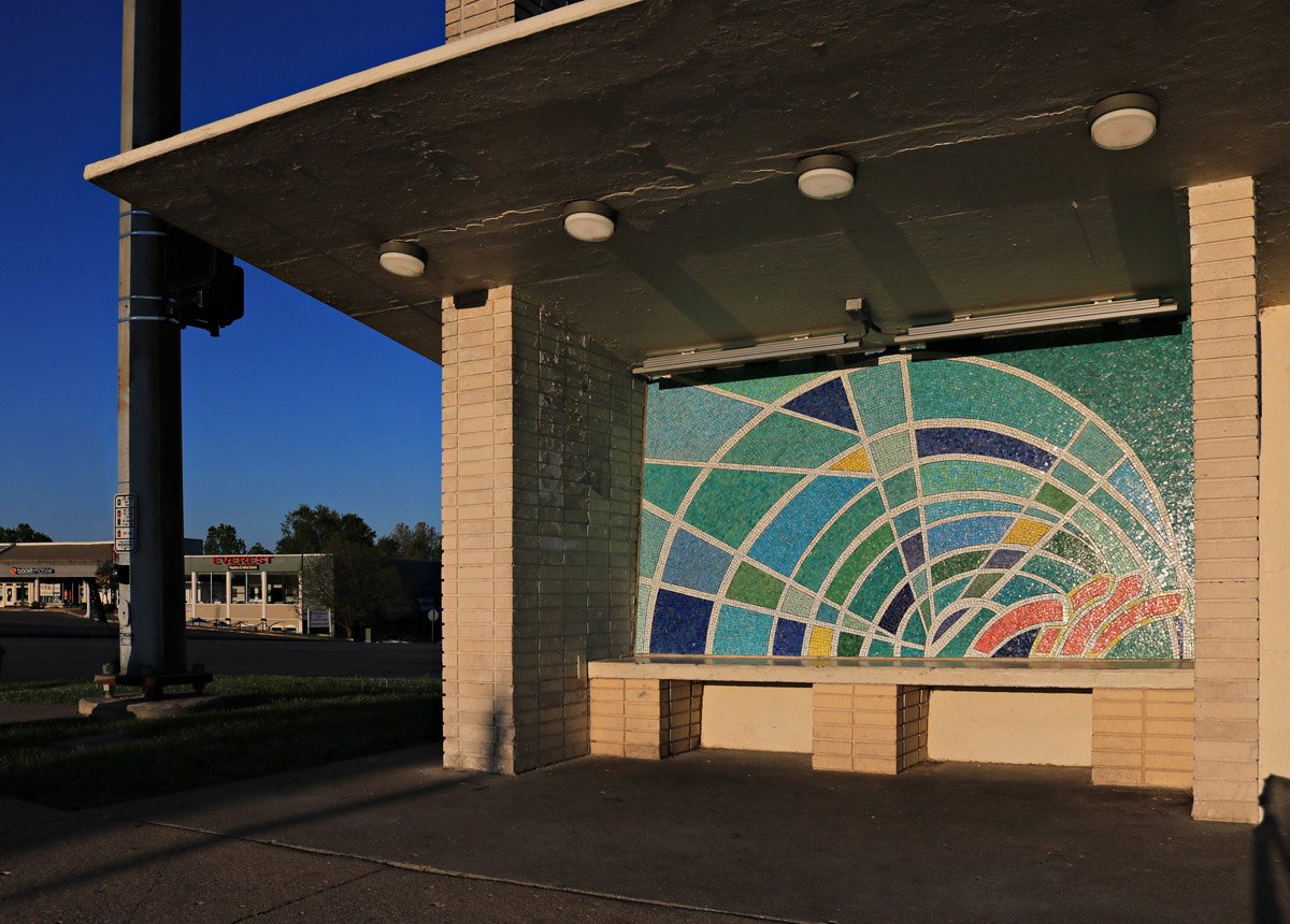 gardenside bus shelter Lexington, KY