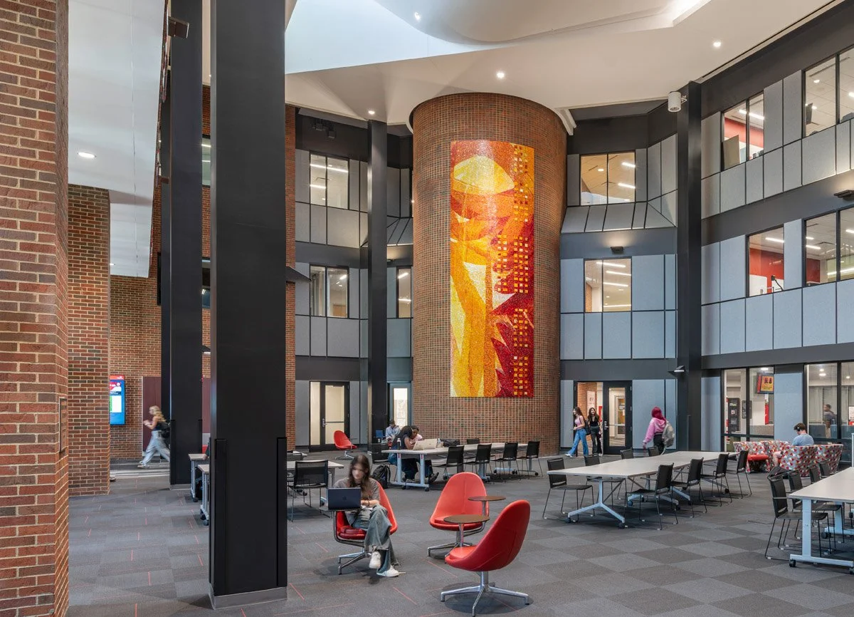 University of Cincinnati Blue Ash atrium mosaic