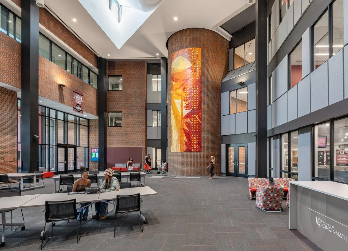 Guy Kemper mosaic public art University Cincinnati