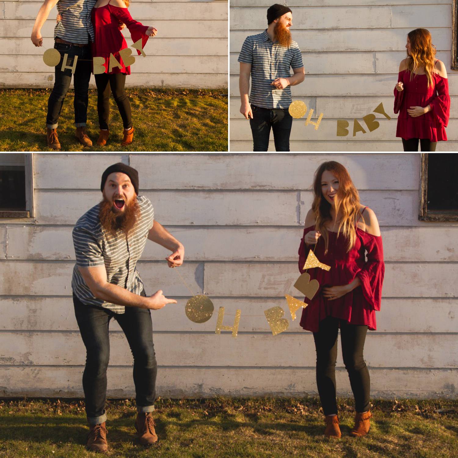 Here are some of the announcement photos that we were never able to share, until now. (12 wks pregnant.)