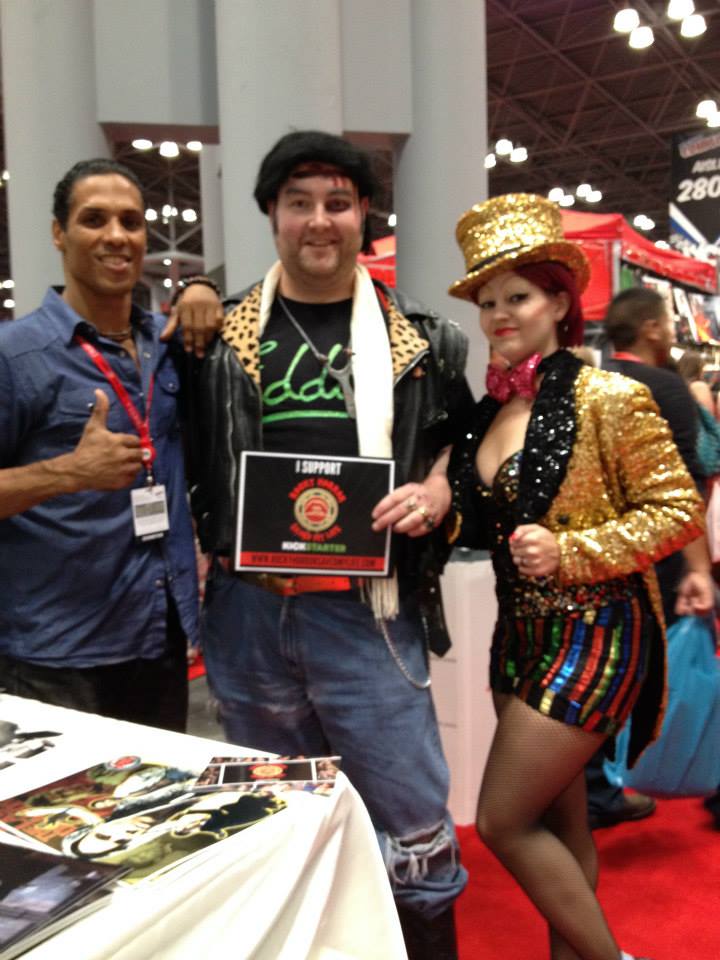 Larry and Dana with The Last Dragon, Taimak Guarriello who approves of RHSML