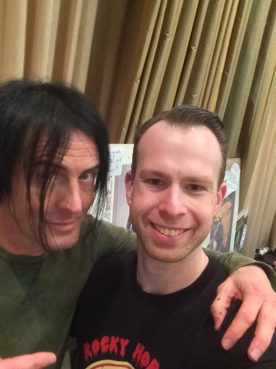 At the Mad Monster Party Convention in North Carolina, Nivek Ogre from the industrial band Skinny Puppy, (or possibly as Pavi Largo from "Repo: The Genetic Opera") spoke on camera for us
