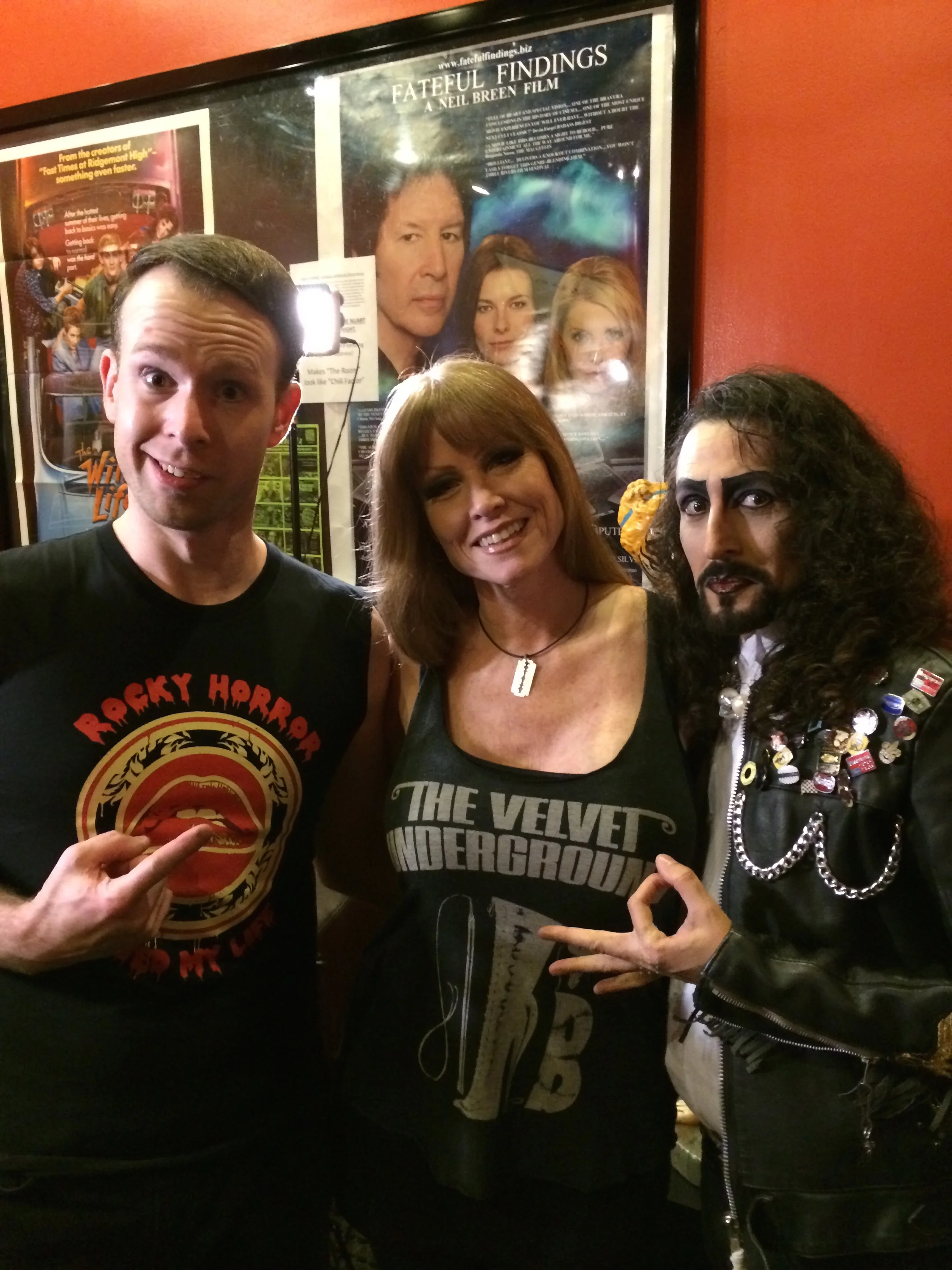 Shawn with Shelly Colleen and Ray Thompson (a long standing west coast fabulous shadow caster)