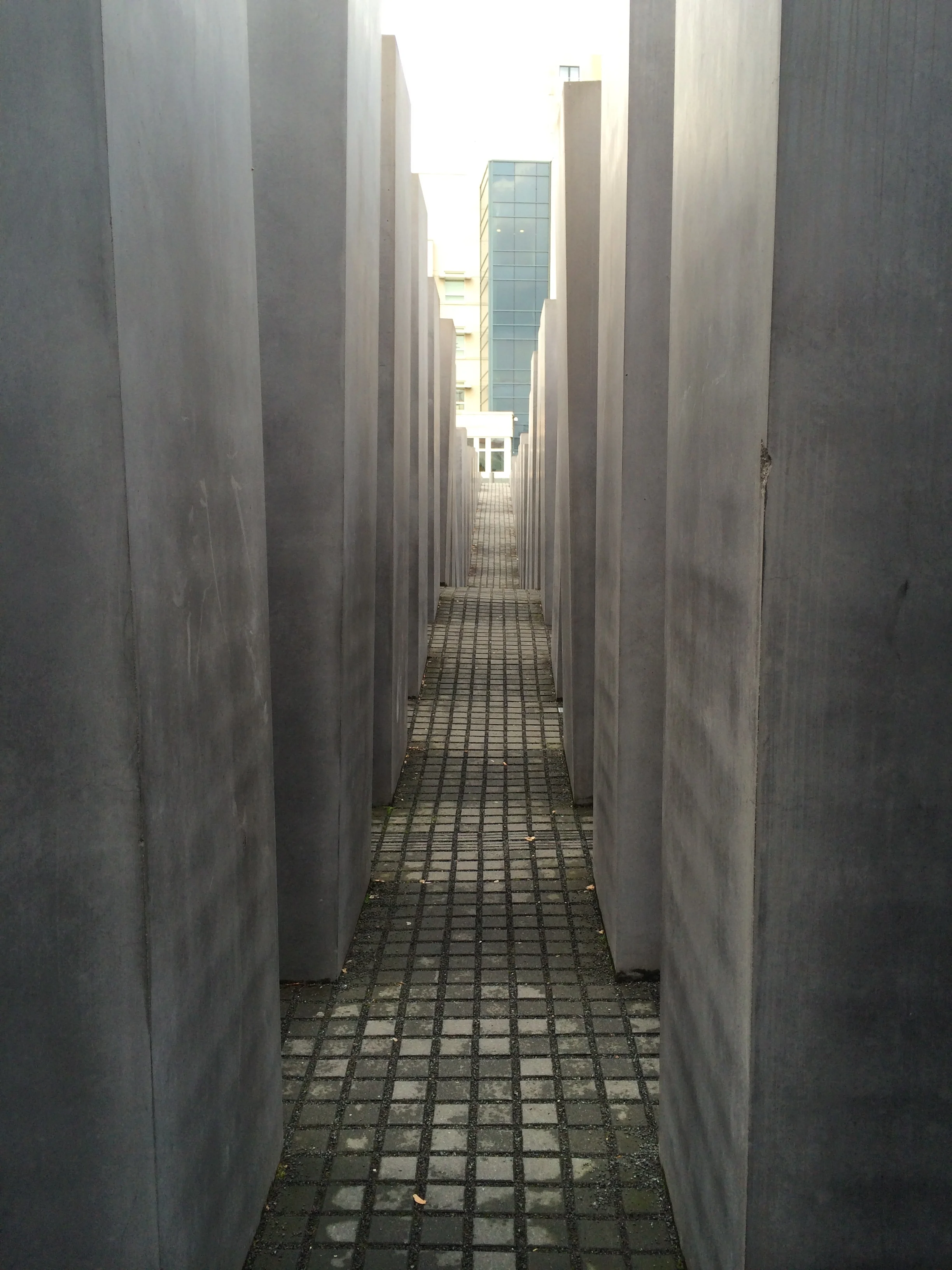 Visiting the Holocaust memorial in Berlin