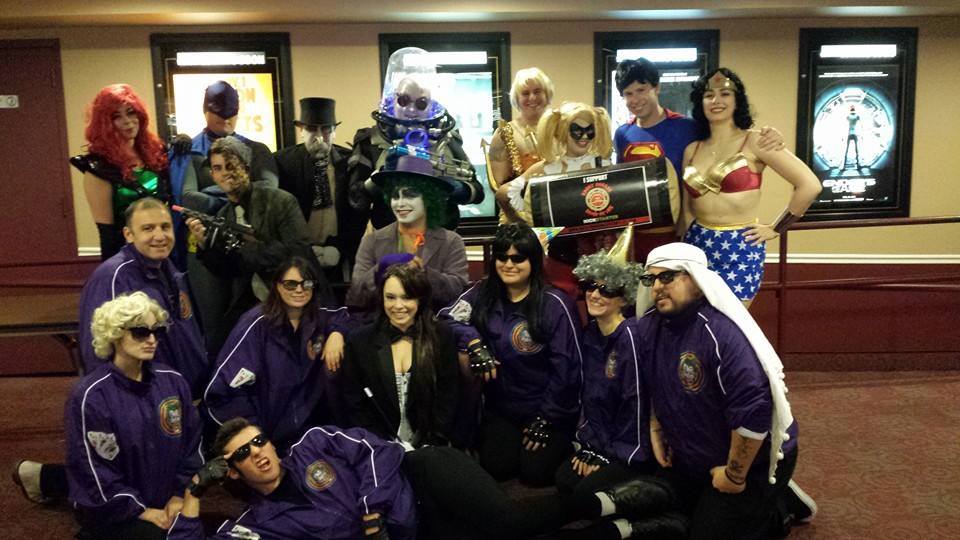 The cast members of The Home of Happiness at the Super Hero Theme night who show their support for RHSML Photo credit to Michael Hambel Photography