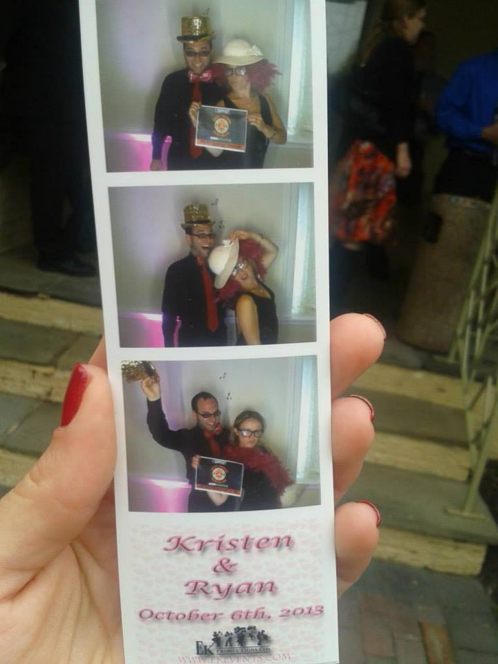 Casey Kirkpatrick and Liz Beaux, long time supporters of Throbbing Temple Productions, posing at Ryan and Faith's wedding (of Friday Nite Specials cast ) to take time out to show support for us!