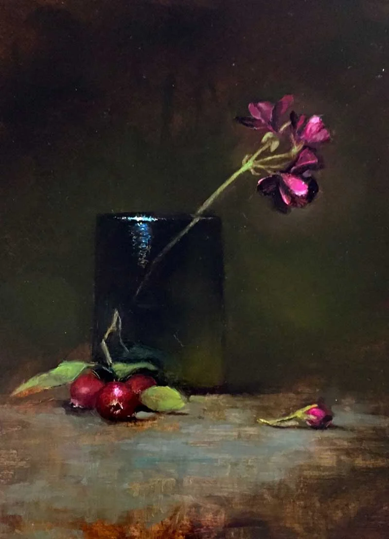 Berries Oil on Panel 12 x 9