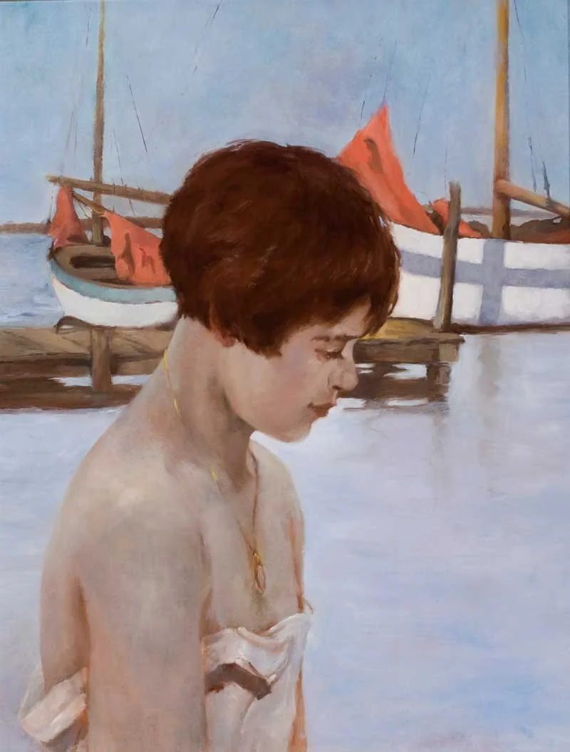Marina after Chabas Oil on Panel 24 x 18