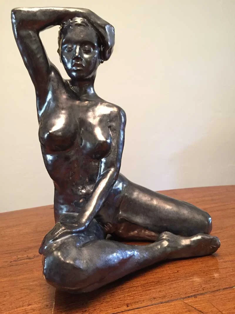 The Tilt Fired and Glazed 14"H x 12"W x 11"D