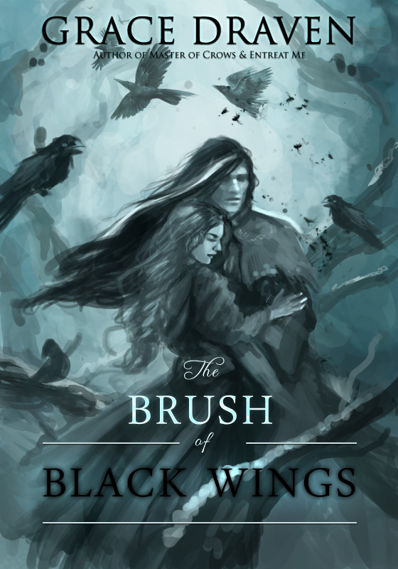 Check out this step-by-step guide from illustrator Louisa Gallie on creating the cover artwork for The Brush of Black Wings (author Grace Draven) | louisagallie.com