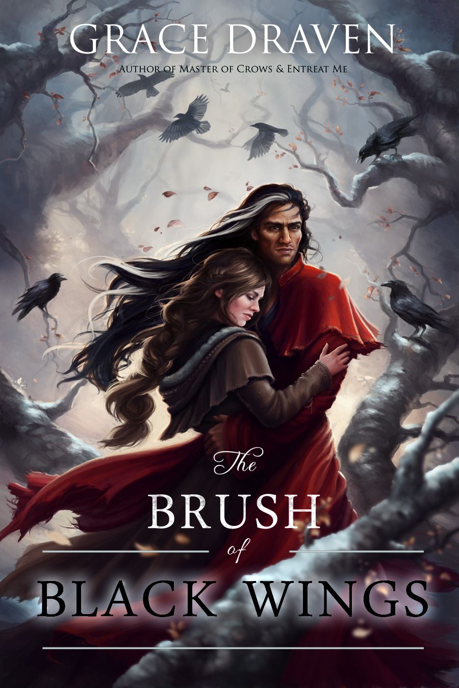 Check out this step-by-step guide from illustrator Louisa Gallie on creating the cover artwork for The Brush of Black Wings (author Grace Draven) | louisagallie.com
