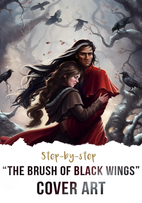 The Brush of Black Wings - Cover Art Process