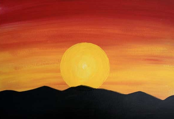 mountain sunset