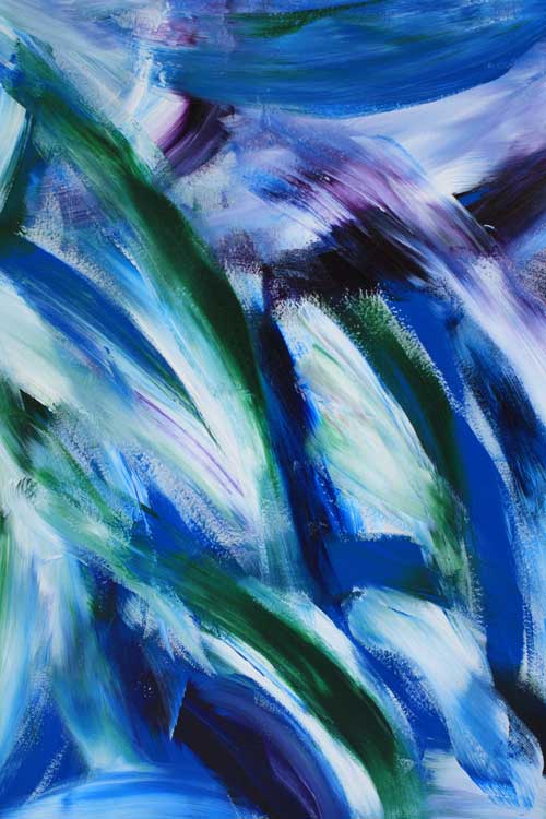 blue fingerpaint