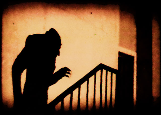 The shadow of vampire Count Orlok in F.W. Murnau's Nosferatu. (Photo: Wikipedia/Public Domain)