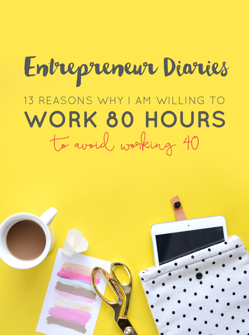 Entrepreneur Diaries 13 Reasons Why I Am Willing To Work 80 Hours To Avoid Working 40 Boss Project