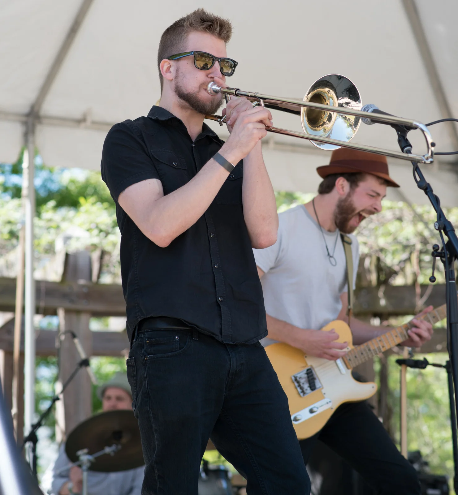 Sam Burchfield on guitar