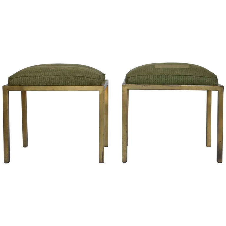 Marc DuPlantier Gilded Iron Stools $15,000