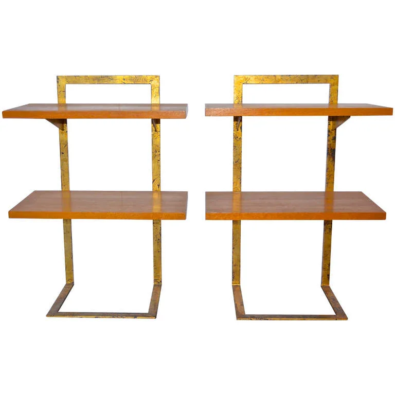 Jean Royère Gilded Iron Side Tables $35,000
