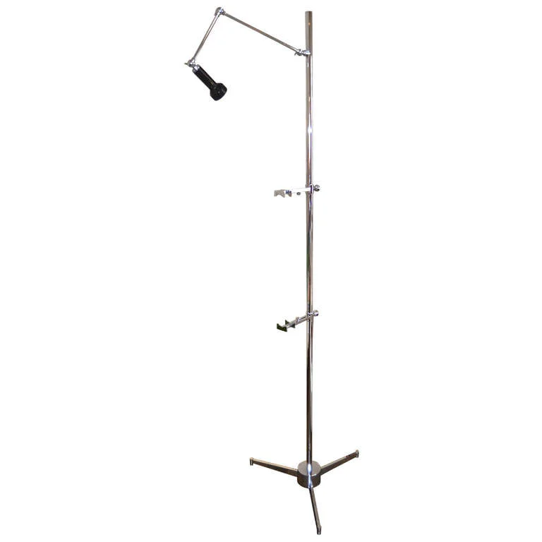 Angelo Lelli for Arredoluce Easel Lamp in Chrome $14,000