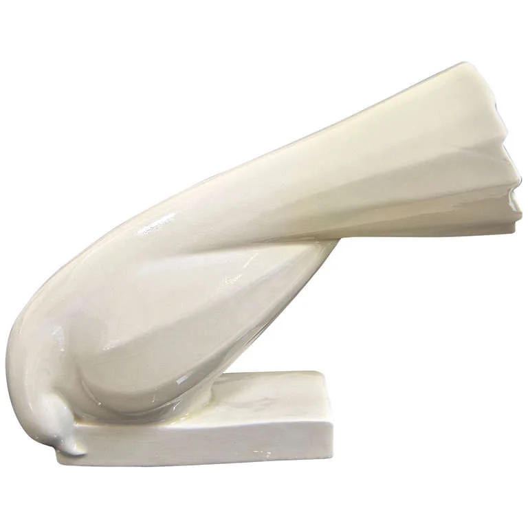 Jacques Adnet Ceramic Dove Sculpture $2,500
