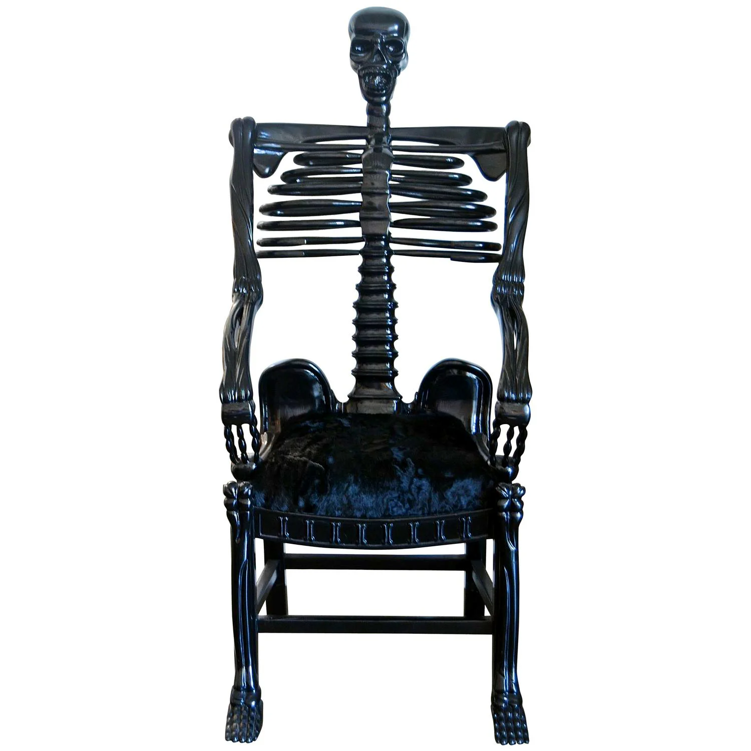Russian Folk Art Very Rare "Skeleton" Chair $85,000