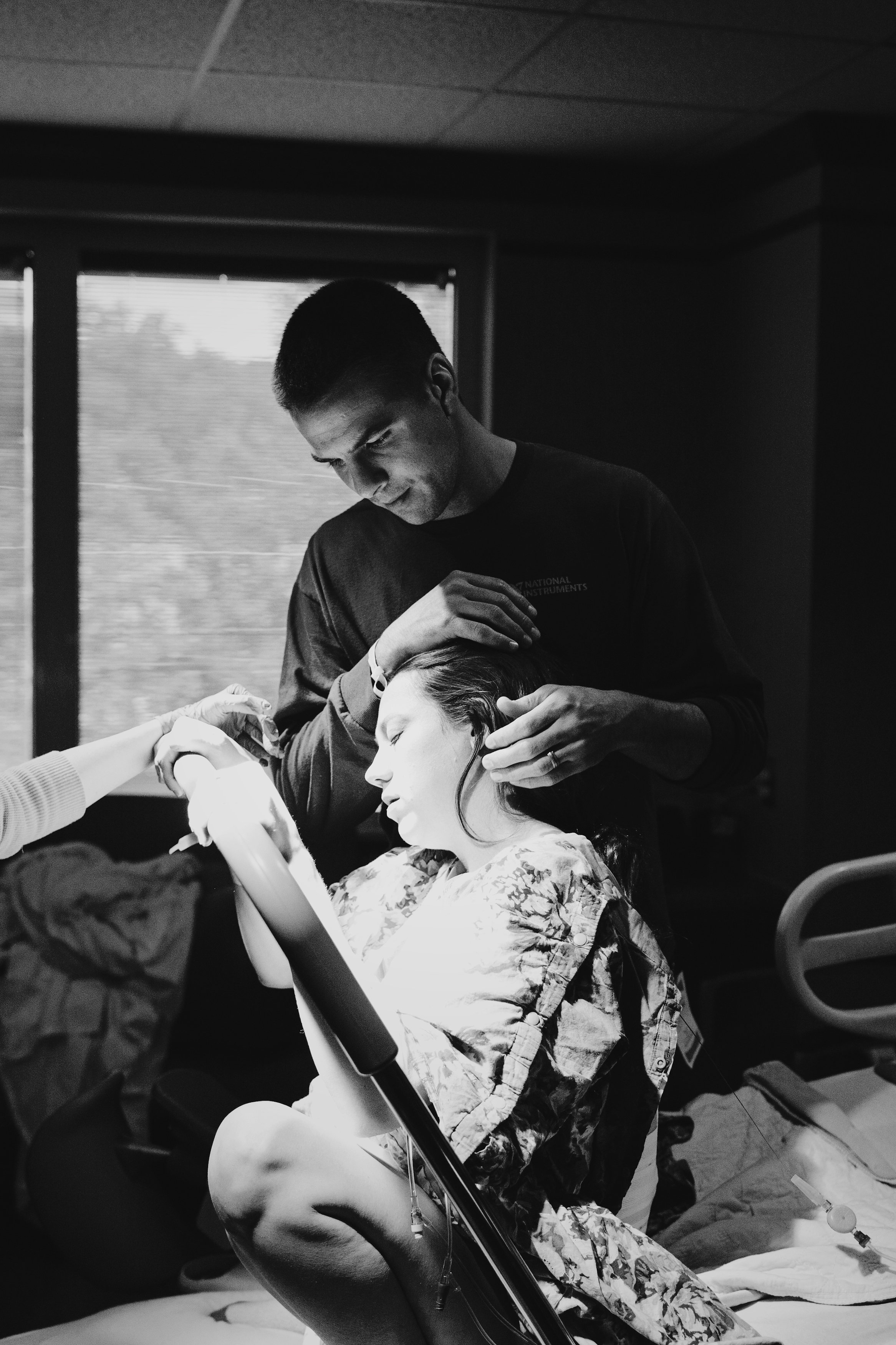 Couple laboring