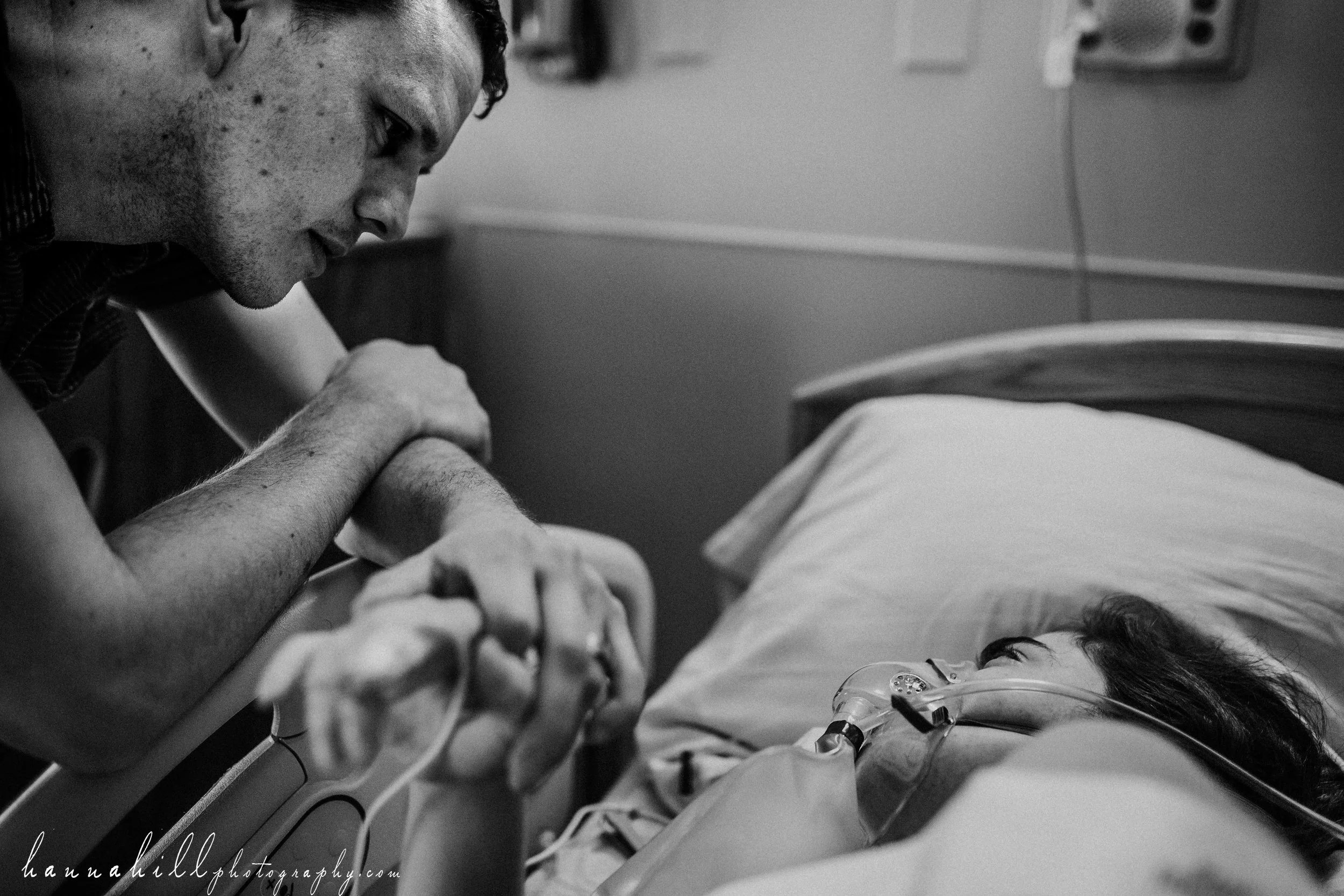 Emotional moment during birth