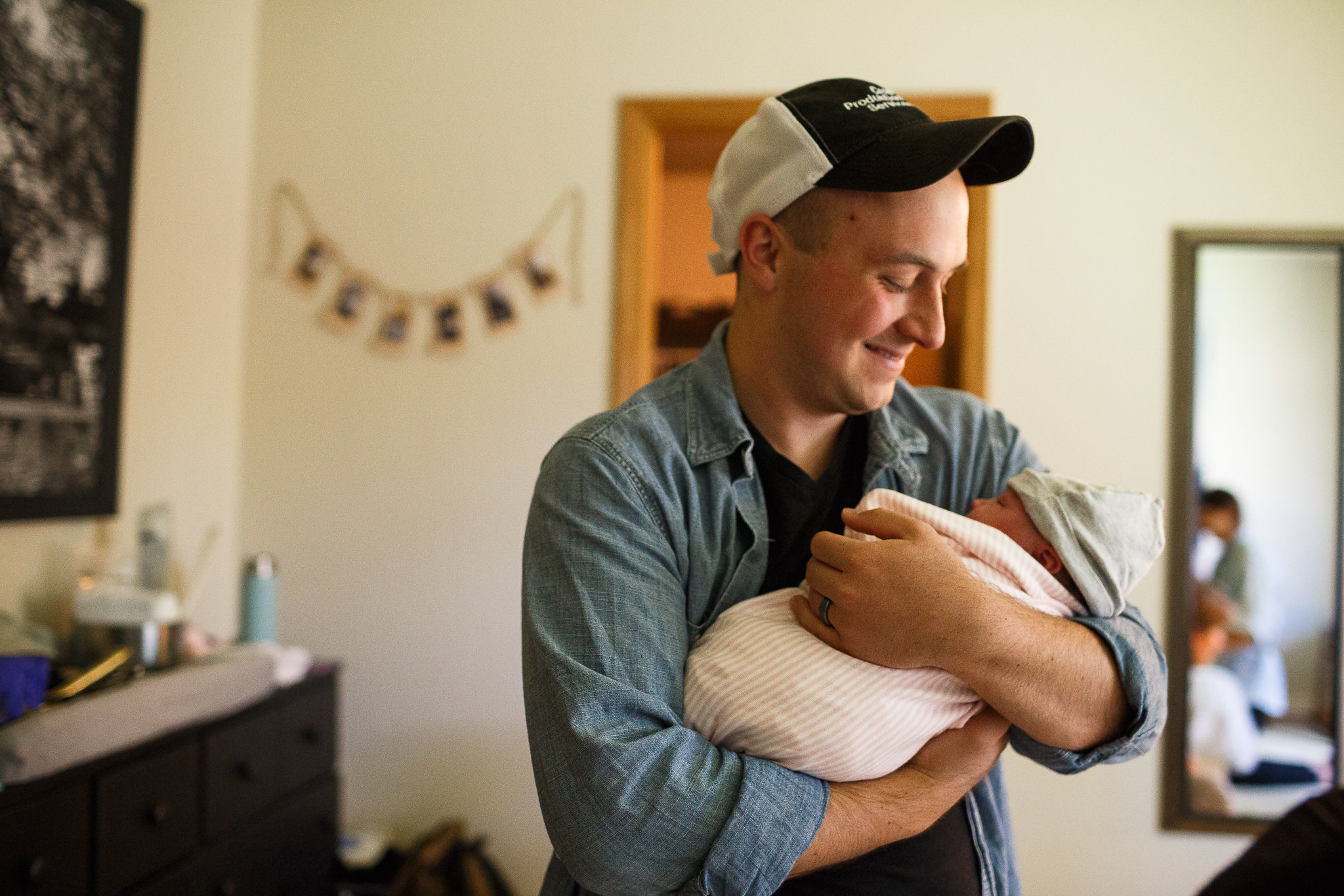Dad and baby
