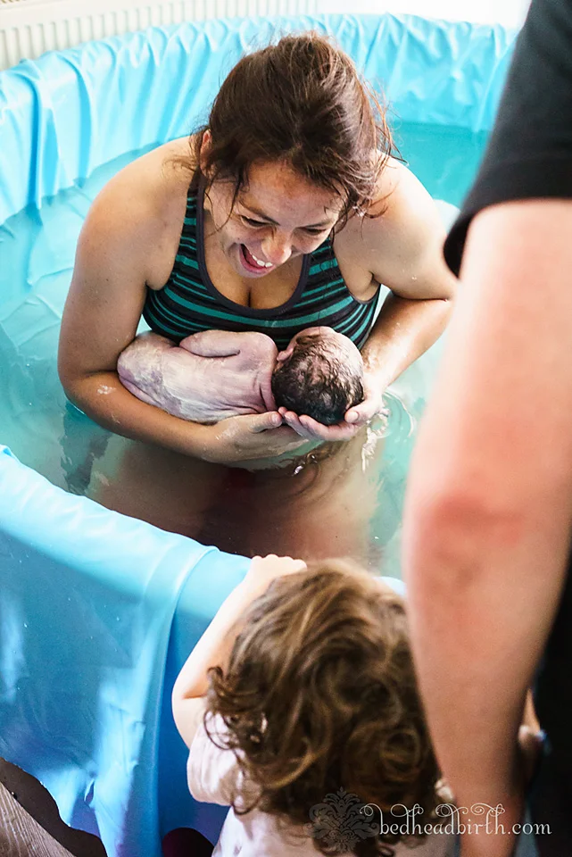 midwife, yorkshire, water birth, newborn