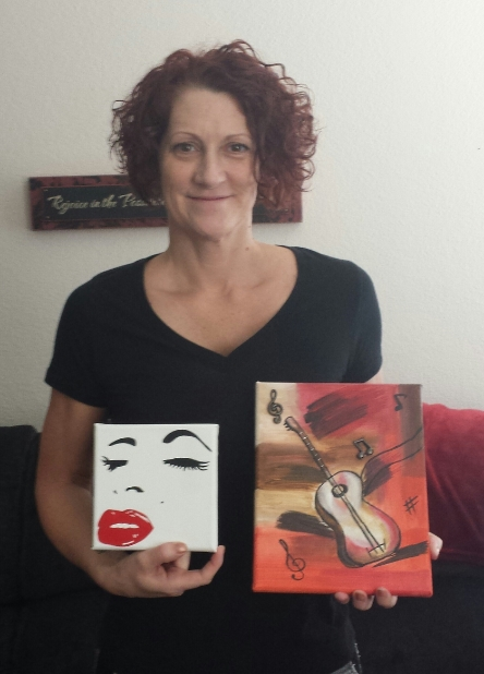 “I made these for my kids. My daughter is a big Marilyn Monroe fan, and my son plays the guitar.”