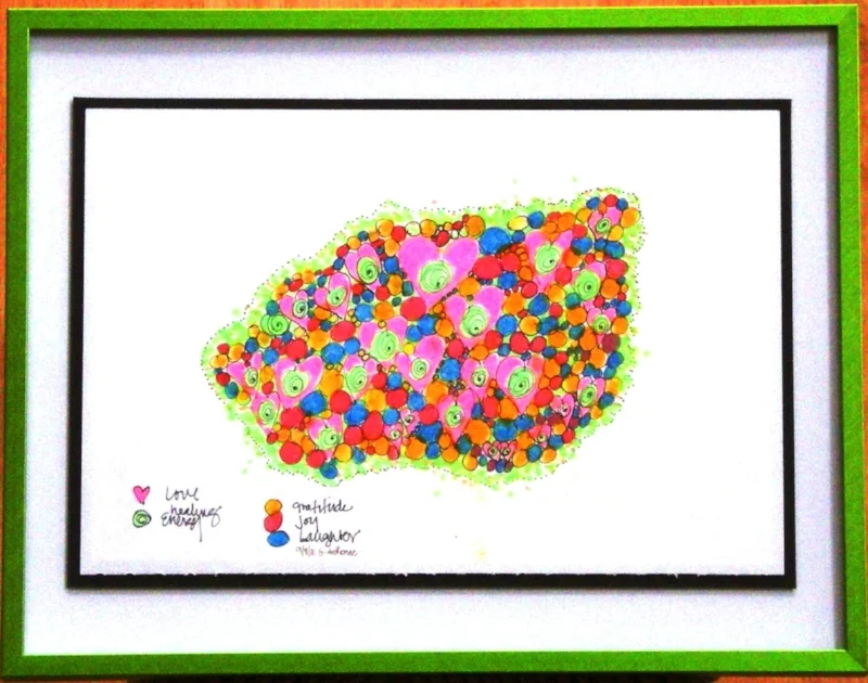 #5 - A single cell, cancer free. Imagine the combination of gratitude, joy, laughter and love surrounded by green healing energy. Imagine each cell is enjoying the purring of these elements. And, imagine the resonance of this total vibration purring together is above the vibration of cancer. And so it is.