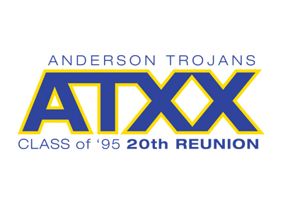 Anderson Trojans Class of 1995: 20th reunion logo