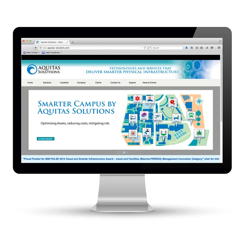 Aquitas Solutions website design