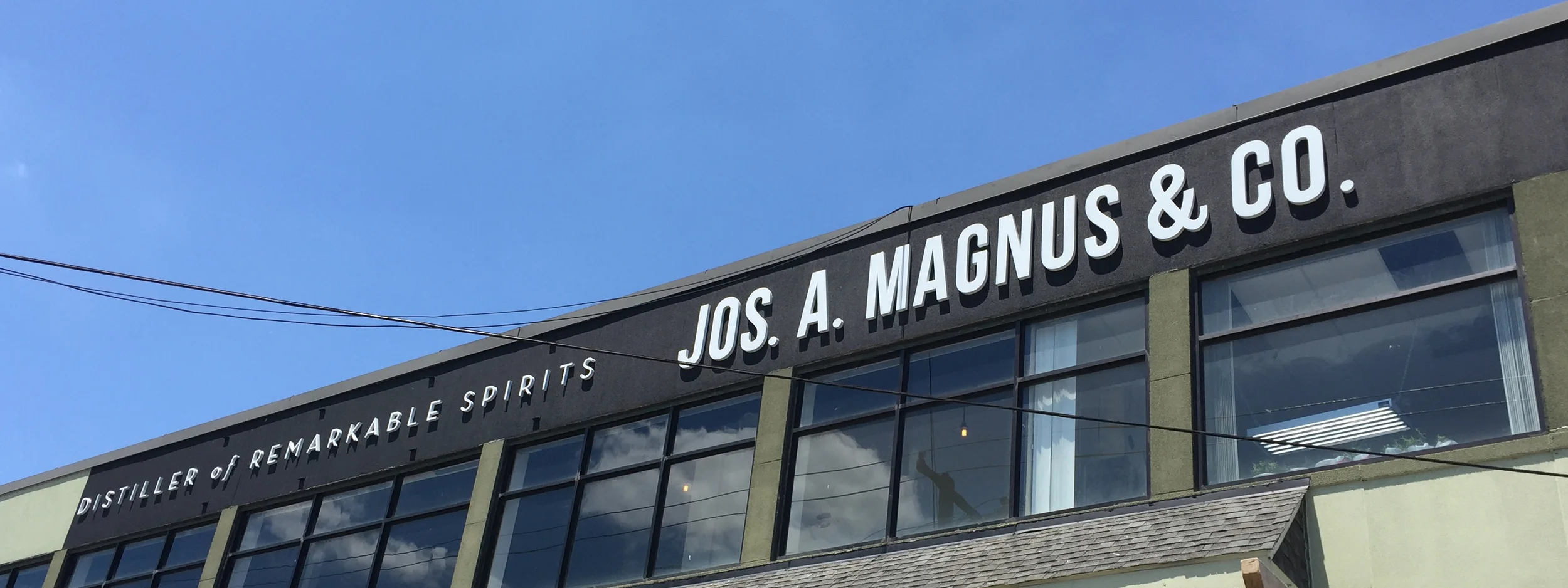 Outside Jos. A. Magnus & Co. Distillery