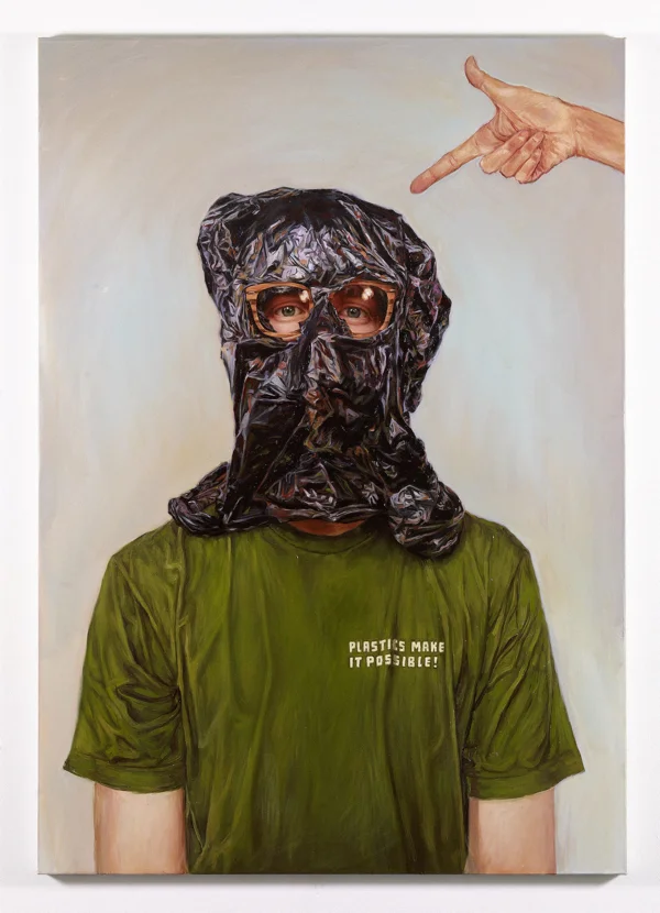 Bagged 2008, Oil on Canvas 5 3/4 x 4 1/2'