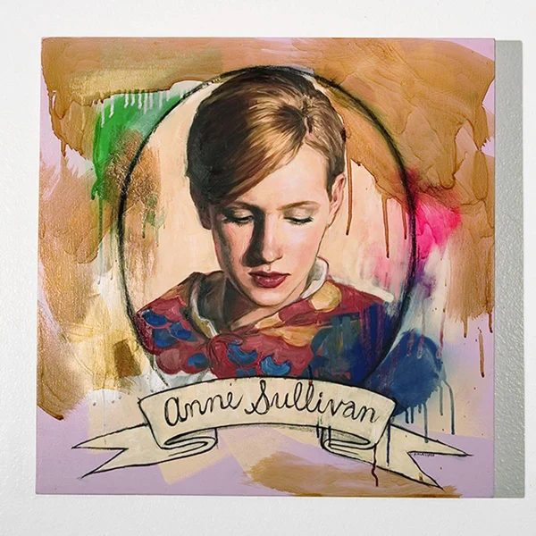 Anne Sullivan 2005, Oil on Panel 2 x 2'