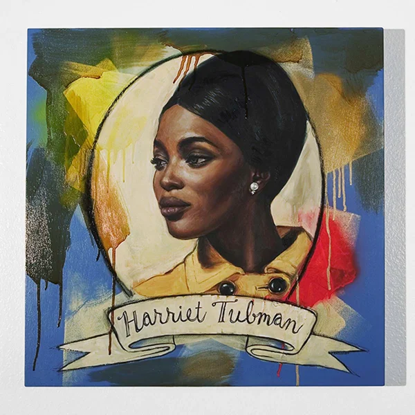 Harriet Tubman 2006, Oil on Panel 2 x 2'