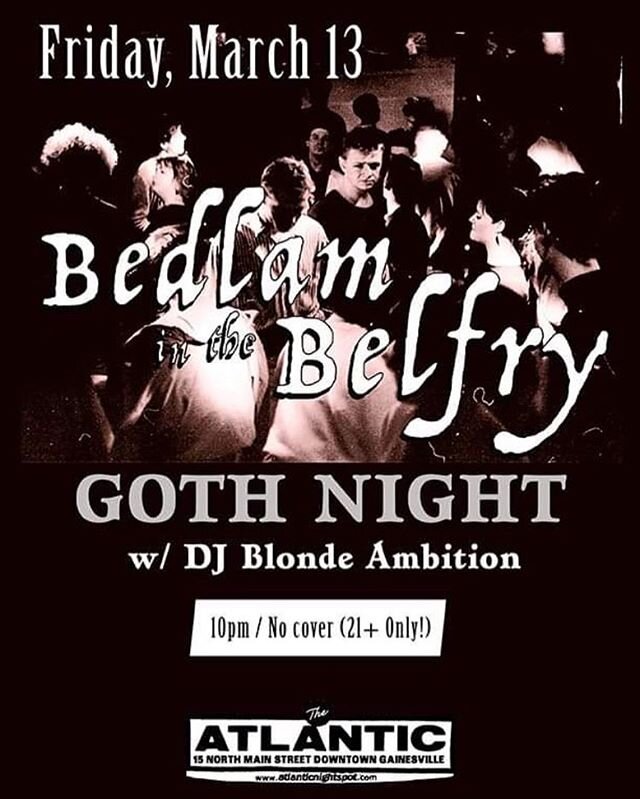 Goth Night will be OPEN tonight! 21+ 🥀 NO COVER 🌚 10PM