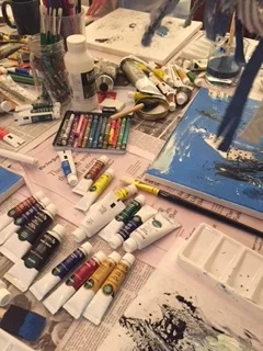 Painting is a lesson in figuring it out as you go to create a masterpiece later on